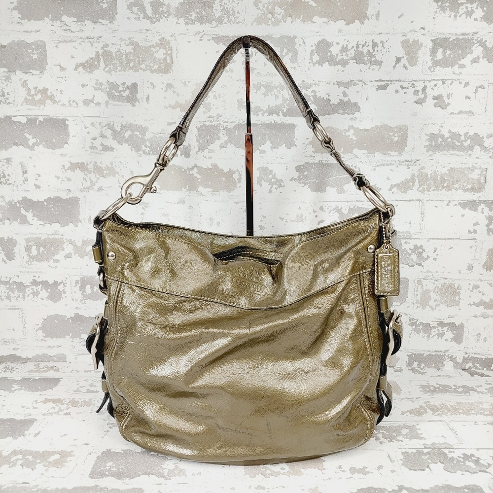 Coach Metallic Gold Shoulder Bag